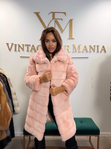 Pink mink fur - fur, medium
