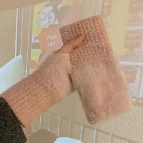 Winter fingerless gloves women - gloves,