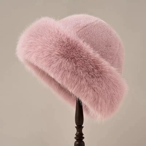 Unisex winter plush bucket hat - winter,
