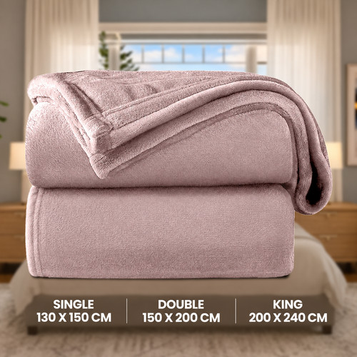 Super soft fleece blanket mink - super,