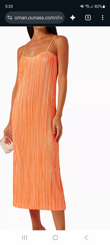 Minkpink orange pleated midi - minkpink,