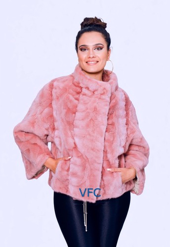 Pink mink fur - fur, jacket