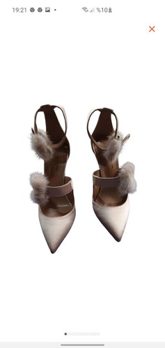 Aquazzura mink fur satin - aquazzura,