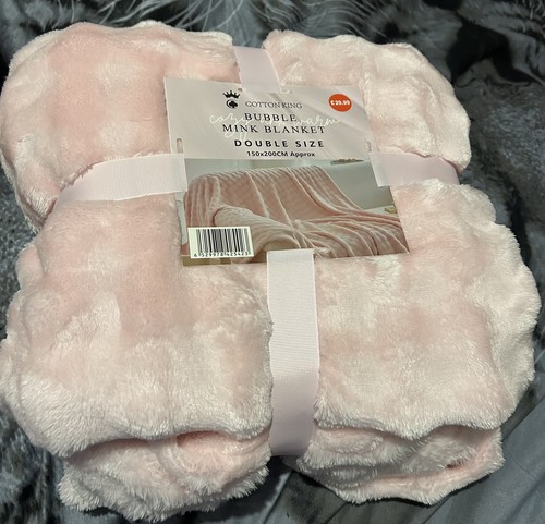 Bubble mink throw pink - throw,