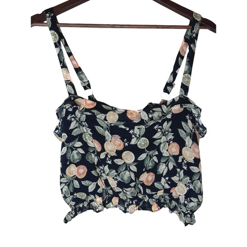 Minkpink valencia frill crop - valencia,