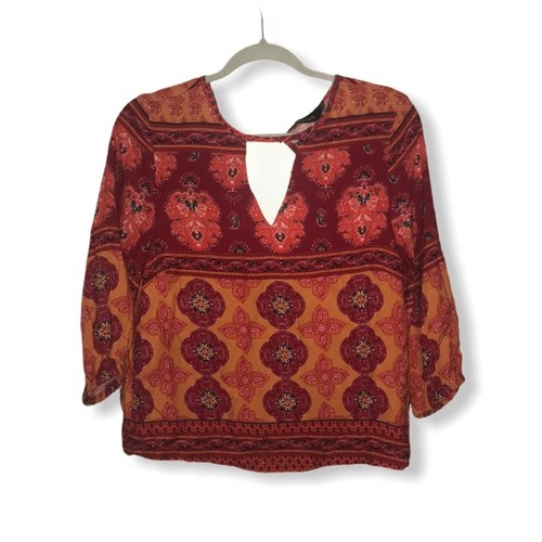 Mink pink orange floral - orange,