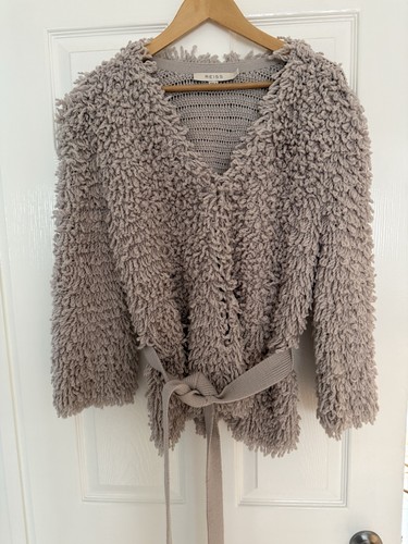 Reiss shaggy loop-knit